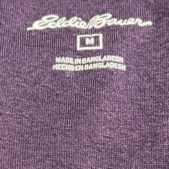 Eddie Bauer Purple Women's V Neck top Size Medium - Picture 8 of 10